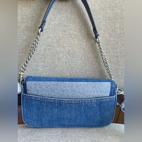 NWT！Coach Hailey Flap Crossbody Shoulder bag In Denim（COACH CAN96）